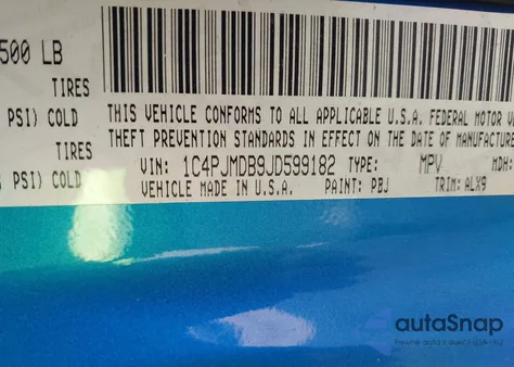 2018 Jeep Cherokee Limited 4X4 from USA, damaged, VIN 1C4PJMDB9JD599182